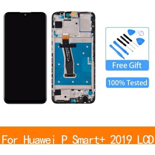 Original 6.3'' Display For Huawei P Smart Plus 2019 LCD POT-LX1 L21 Touch Screen Digitizer Assembly Replacement Parts With Frame