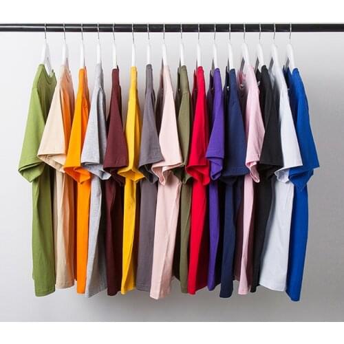 Korean Women shirt Casual short sleeve Cotton Solid color harajuku Loose Black Ulzzang dropshipping tops vintage Hip hop clothes