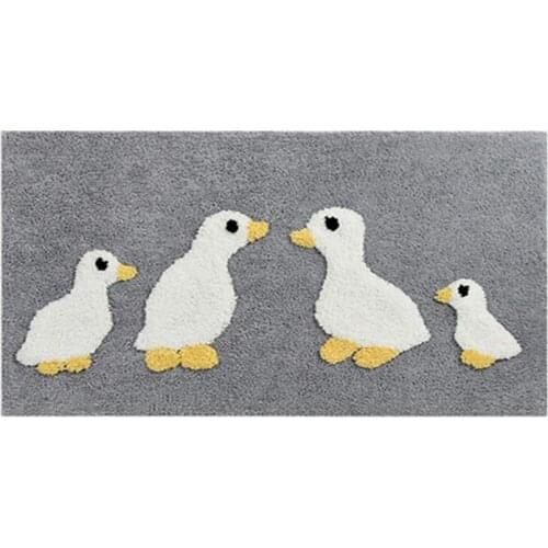 Cute Duck Bathroom Rug Mat,Shower Carpet Rug,Machine Washable Quick Dry Bath Mat for Tub,Shower,Indoor Durable Doormat