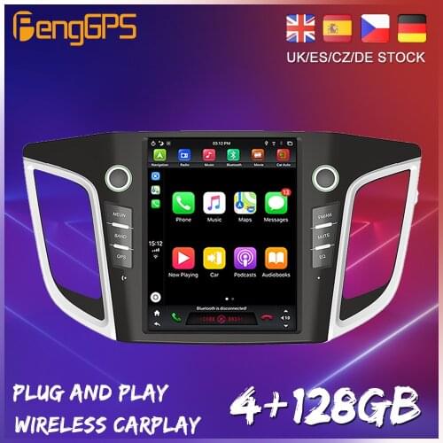 Tesla Android 9.0 For Hyundai IX25 2014 2015 2016 - 2018 Carplay Car Multimedia Player GPS Navigation Auto Radio Stereo HeadUnit
