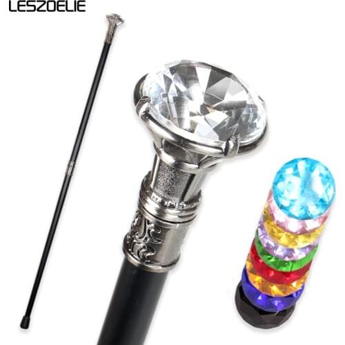 Diamond Type Handle Luxury Walking Stick Canes Men Decorative Walking Cane Women Elegant Fashion Vintage Hand Cane Walking Stick