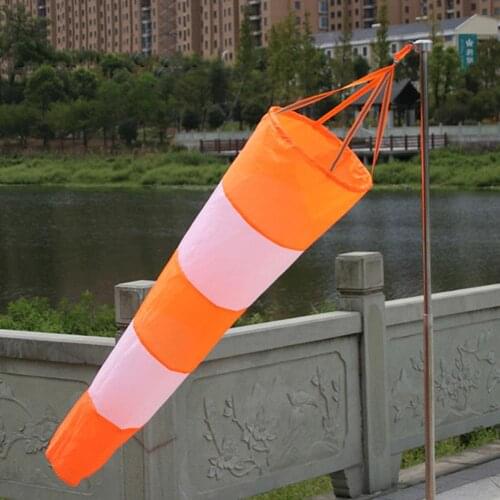 Waterproof Wind Sock Wind Sleeve White And Red Fluoerscence Waterproof Wind Vane Windbag Scale Airport Windsock Wind Vane