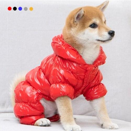 Winter Pet Dog Clothes Super Warm Down Jacket For Small Dogs Waterproof Pets Coat Cotton Hoodies For Chihuahua Puppy Clothing