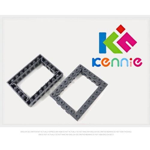 1/10/20pcs/lot Kennie DIY MOC Compatible with NO.40345 NO.32532 6x8 perforated circle bricks Perforated square frame bricks