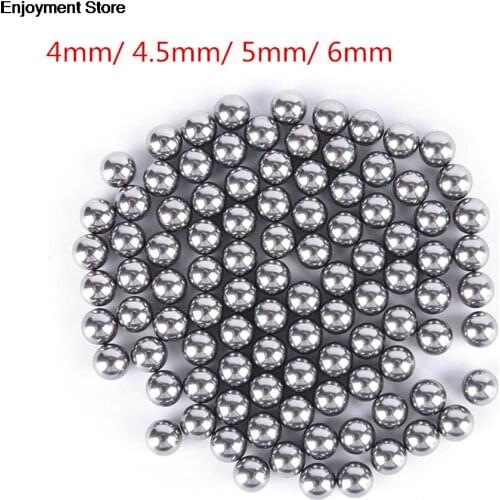 100PCS 4mm 4.5mm 5mm 6mm Bike Bicycle Cycling Steel Ball Bearing Silver Tone Bikes Replacement Balls Replacement Parts