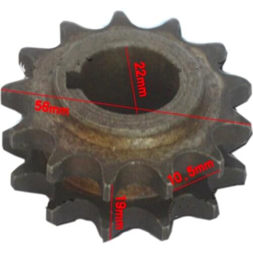 2pcs/lot Electric tricycle motor chain gear 428 type double row gear-13Teeths