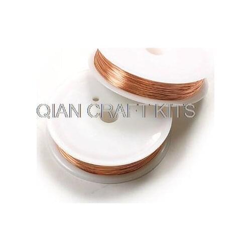 20 spools mix size and color Copper Wire Premium Pure Soft Round Solid Uncoated or coated (0.2mm-1.0mm)