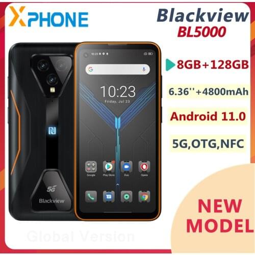 Blackview BL5000 5G Smartphone 8GB 128GB 6.36 inch Android 11.0 4980mAh Support 5G OTG NFC 30W Fast Charge Mobile Phone