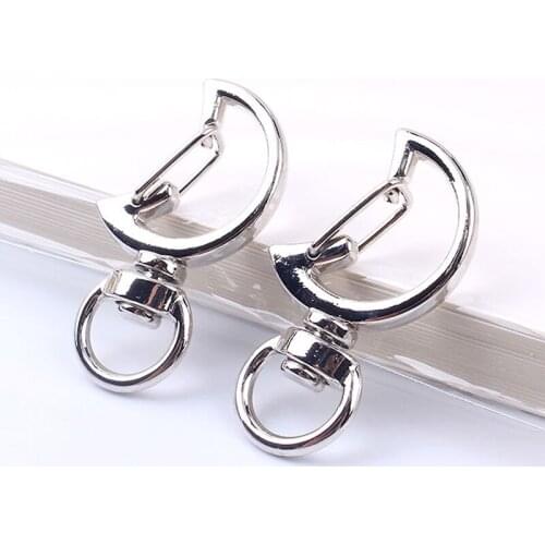 10pcs Creative Zinc Alloy Pentastar Moon Cat Petal Heart Shape Jewelry Connector Clasp DIY Making Key Chain Key Rings