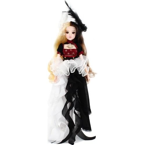 DBS MMGirl 12 Horoscope Gemini like 1/6 bjd 30cm black and white dress fantasy 14 joint body exquisite gift box