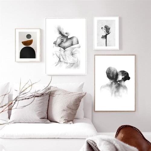 Room Decor Aesthetic Abstract Figure Sketch Canvas Printings Modern For Living Room Home Decoration Wall Art Picture