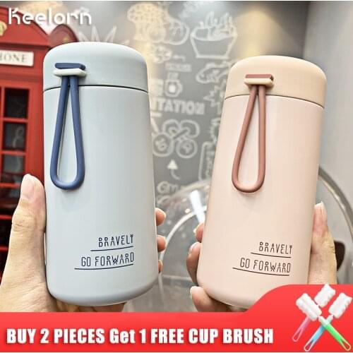 Keelorn 270ml Stainless Steel Vacuum Flasks Thermoses Cup Small Fresh Mini Simple Mug Thermal Portable Thermoscup Vacuum cup