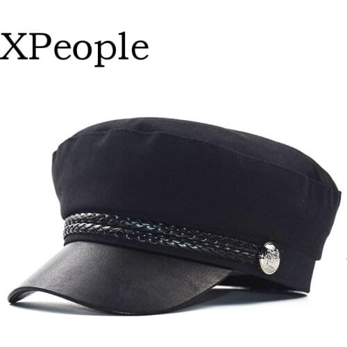 XPeople Newsboy Cap for Women Spring Autumn Thin Cotton Linen Gatsby Visor Hat