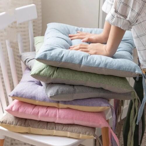 Summer Thicken Chair Seat Cushion Student Stool Bench Office Pad Dinning Chair Desk Seat Backrest Pillow Cojines Exterior Jardin