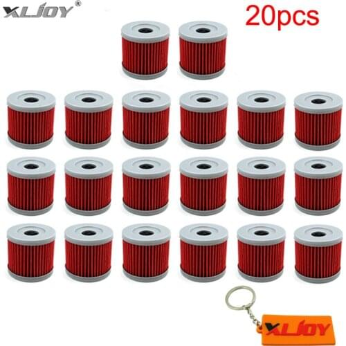 XLJOY 20pcs Fuel Oil Filter For Lifan Zongshen Loncin CB250 Engine 150cc 200cc 250cc ATV Dirt Pit Bike Motorcycle