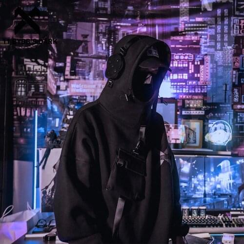 April MOMO Reflective Harajuku Hoodie Mens Hip Hop Streetwear Hoodie Sweatshirt Man Astronaut Fleece Cotton Tops Pullovers