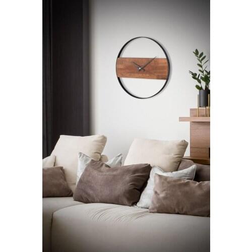 Wall Clock, Wood Metal Wall Clock