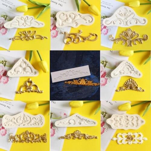 New Embossed Retro Totem Silicone Mold Fondant Cake Decorating Tool Mold Sugarcraft Chocolate Baking Tool For Cake Gumpaste Form