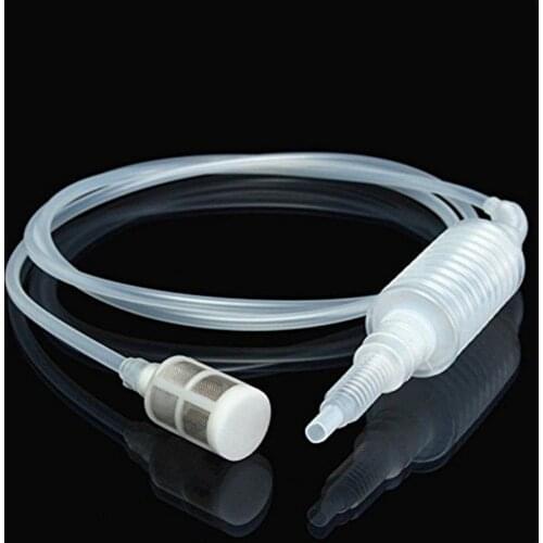 Manual Plastic Home Brew Syphon Tube Pipe Hose Water Wine Hand Transfer Pump Washing Fish Tank Water Absorber Suction Pipe hot