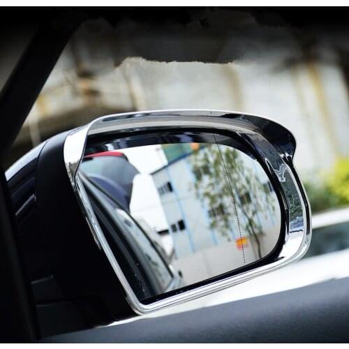 TOMEFON New Chrome Rearview Door Mirror Rain Snow Sear Cover Trim For JEEP Cherokee 2014 2015 2016 2017 Car Auto Accessories