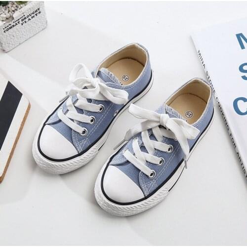 2021 Spring Trendy Childrens Casual Shoes Low-cut Kids Canvas Shoes Parent-child Shoes School Shoes Baby Family Shoes Matching