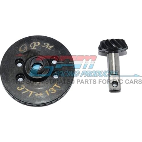 GPM HARD STEEL SPIRAL GEARS (13T/37T) For TRAXXAS SLASH 4X4 RC Upgrade