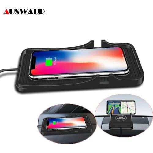 10W QI Wireless Car Charger Stand Holder Cradle Dock for iPhone X XR XS 11 Pro Max Wireless Charger Car Pad