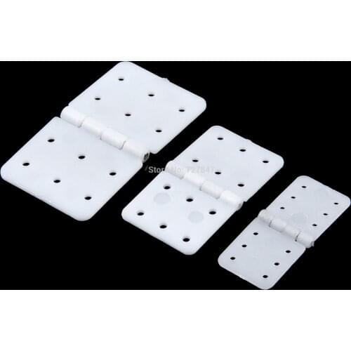 20pcs 30pcs 40pcs Nylon & Pinned Hinge 20x36mm / 16x29mm / 12x24mm For RC Airplane Plane Parts Model Replacement