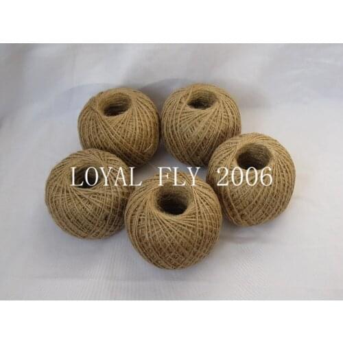 20pcs/lot natural DIY jute twine/rope (1.5mm) 100m/ball Event Supplies Drawstring Rustic Decor Wedding Home Vintage Decoration