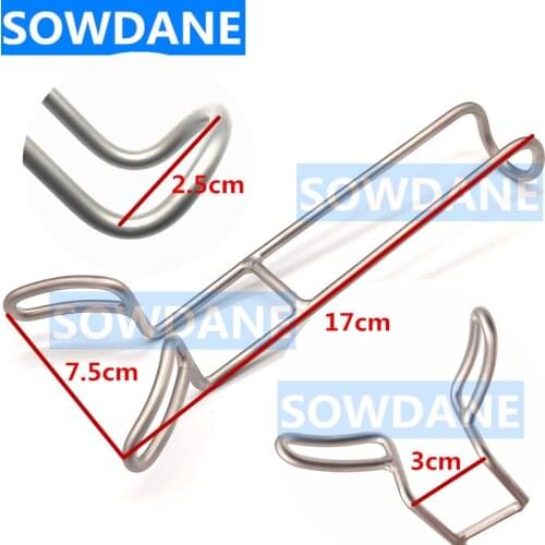 5pcs Dental Implant Mouth Gag Retractor Dental Opener Tooth Retractor Dentist Surgical Instruments Tool Autoclavable 7.5cm Width