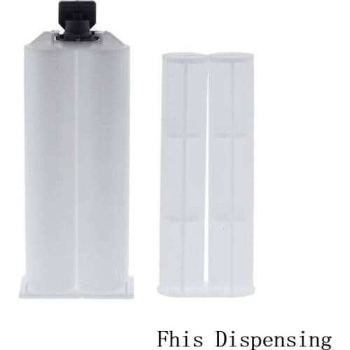 AB Epoxy Gun Cartridge 50ml Syringe 1:1 with Putter