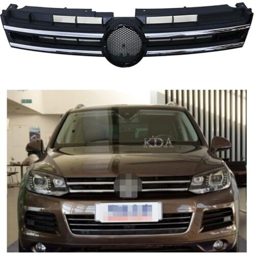 Auto Replacement Front Bumper Grille Racing Grill For Volkswagen Touareg 2011 2012 2013 2014 2015 7P6853651A