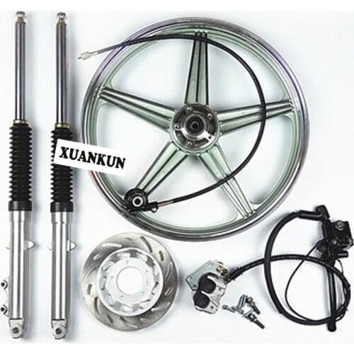 CG125 Motorcycle Modified Front Disc Brake Kit Aluminum Wheel Oil Brake Retro AX100 Modification