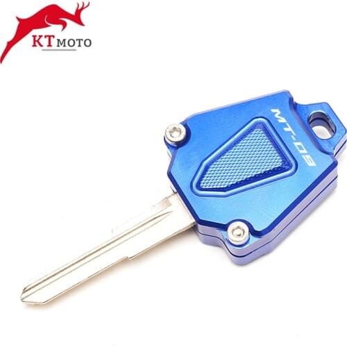 For YAMAHA MT09 MT-09 MT 09 FZ09 Tracer MT09 2014-2021 Motorcycle High Quality CNC Key Cover Case Shell With logo “MT09"
