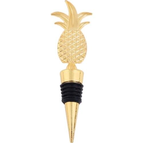 Elegant Pineapple Champagne Red Wine Bottle Stopper Vacuum Sealed Twist Valentines Wedding Favors Gift