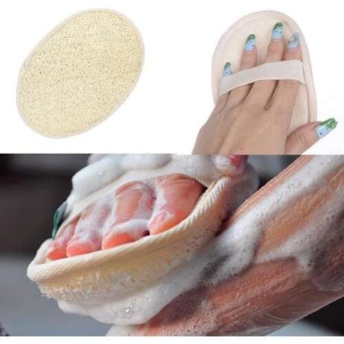 Natural Loofah Sponge Bath Ball Shower Rub Bath Shower Wash Body Pot Sponge Scrubber Durable Healthy Massage Brush
