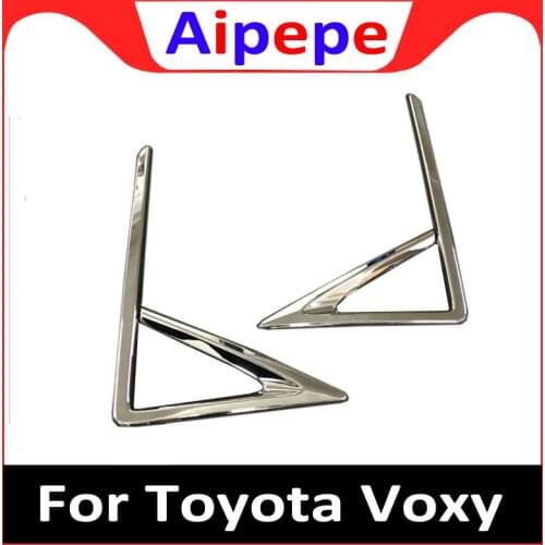 For Toyota Noah Voxy 2017 2018 ABS Chrome Front Foglight Cover Trims Chrome Decoration Head Fog Lamp Bezel Protector