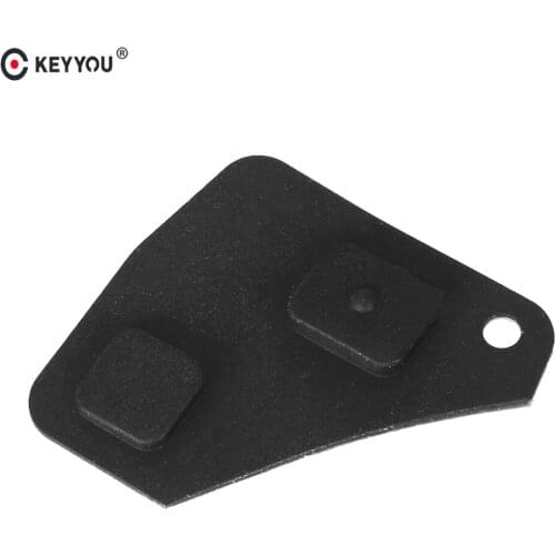 KEYYOU 100pcs 2/3 BT Replacement Remote Car Key Fob Black Silicon Rubber Button Pad For Toyota Avensis Corolla for Lexus Rav4