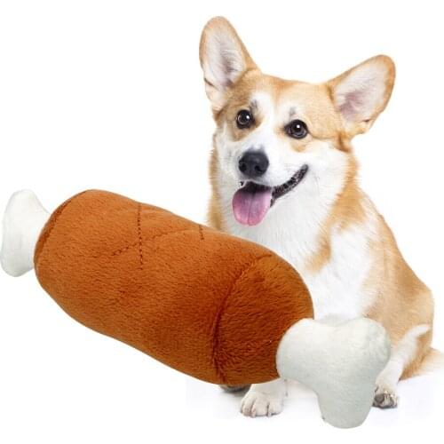 Puppy Pet Play Chew Toys Cute Chicken Legs Plush Squeaky Toy Pet Products For Dogs Cats Pets Supplies Dog Toys