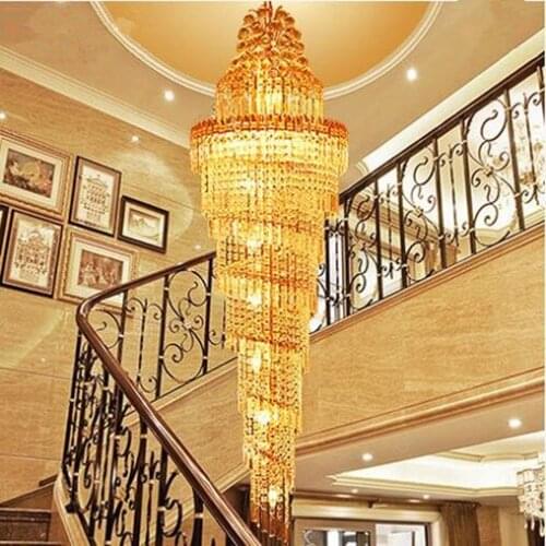 LED Contracted Creative Luxury crystal Pendant Light Villa hotel lobby living room Pendant Lamps 110-220V Including bulb