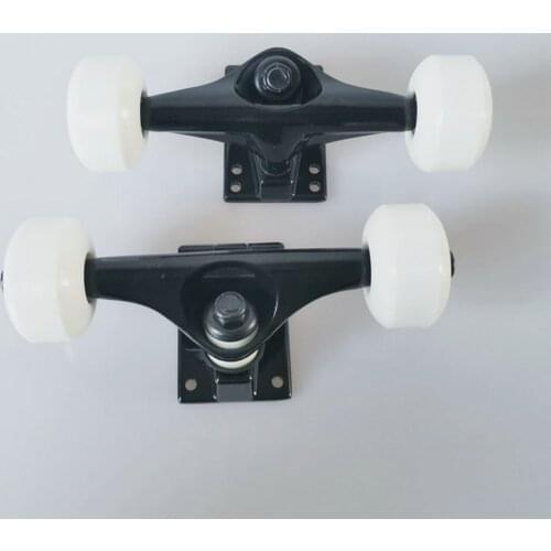 Skate Skateboard Truck and Wheels Set 5inch Skateboard 54x32mm Wheels 100A Silver Bearings