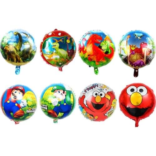 Jurassic Park dinosaur balloons Thomas birthday party decorations kids Sesame Street Super mario baby shower surprise globos