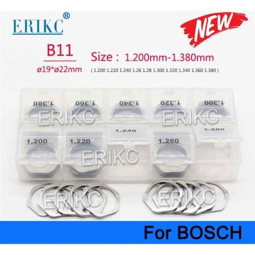 B11 Shims Size 1.20-1.38mm Gaskets 50PCS Common Rail Injector Adjusting Washers Shims Repair Kits for Diesel Fuel Injector