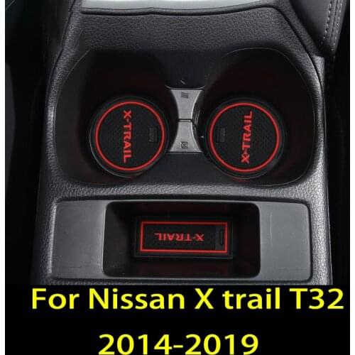 For Nissan X trail T32 X-trail 2014-2019 Door slot pad cup anti-skid pad storage box pad car decoration supplies