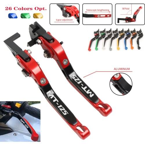 MT-125 CNC Adjustable Folding Extendable Brake Clutch Levers Handle Motorcycle Accessories For YAMAHA MT125 MT 125 2014-2019