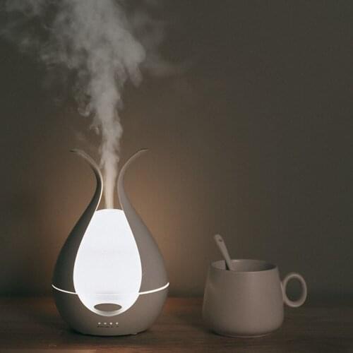 220V Plug In Electric Aroma Lamp 200ML Essential Oil Aroma Diffuser Mute Air Humidifier Bedroom Bedside Night Lights Table Lamps