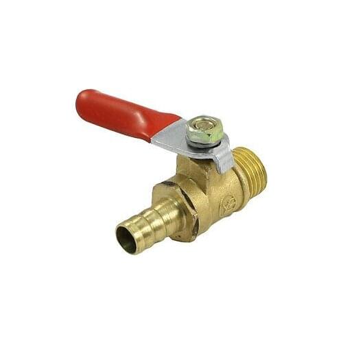 1/4"PT Male Thread 90 Degree Rotary Lever Handle Branch Ball Valve