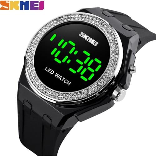 SKMEI 1597 Fashion Creative LED Light Women Electronic Wristwatches Waterproof Female Ladies Digital Clock Relogio Feminino