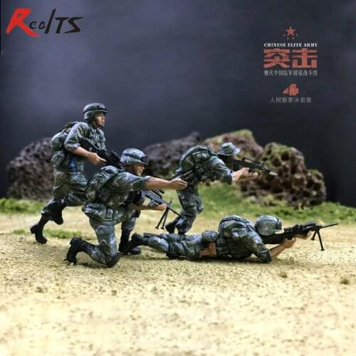 RealTS Resin soldier 1/35 modern chinese soldier chinese elite army 4 figures