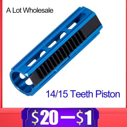 Tactical Light-weight Full Steel 14 15 Teeth Aluminum Piston for Airsoft AEG Gel Blaster Gearbox Ver 2/3 Paintball Accessories